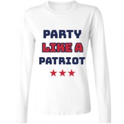 Ladies Relaxed Fit Basic Long Sleeve Tee