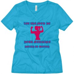 Ladies Relaxed Fit V-Neck Tee