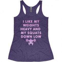 Ladies Slim Fit Super Soft Racerback Triblend Tank