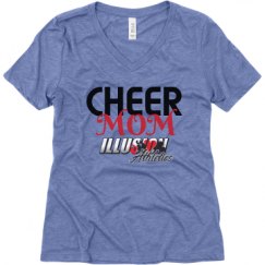 Ladies Relaxed Fit Super Soft Triblend V-Neck Tee