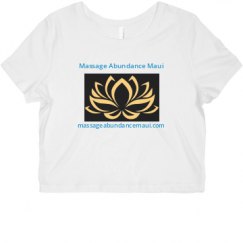 Ladies Slim Fit Crop Top Tee