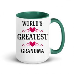 15oz Ceramic Mug with Color Inside