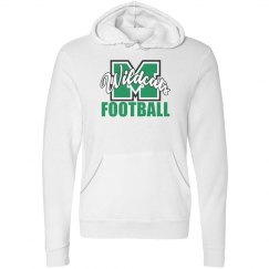 Wildcats Football M Hoodie White
