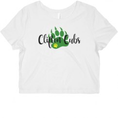 Ladies Slim Fit Crop Top Tee
