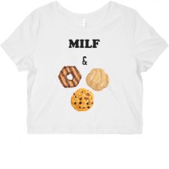 Ladies Slim Fit Crop Top Tee