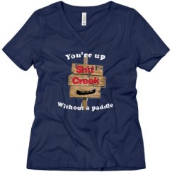 Ladies Relaxed Fit V-Neck Tee