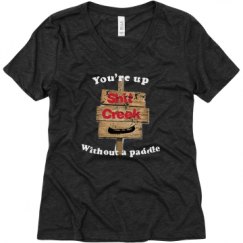 Ladies Relaxed Fit Super Soft Triblend V-Neck Tee