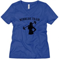 Ladies Relaxed Fit V-Neck Tee