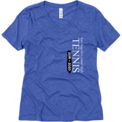 Ladies Relaxed Fit Super Soft Triblend V-Neck Tee