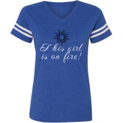 Ladies Relaxed Fit Vintage Sports Tee