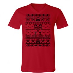 Unisex V-Neck Jersey Tee