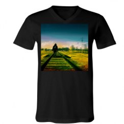 Unisex V-Neck Jersey Tee