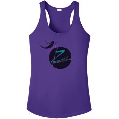 Purple Slim Fit Tank with Zeal Logo
