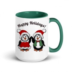 15oz Ceramic Mug with Color Inside