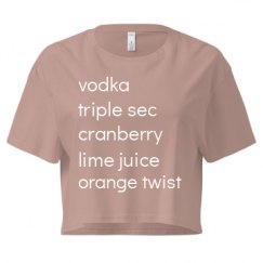 Ladies Festival Cali Crop Top Tee