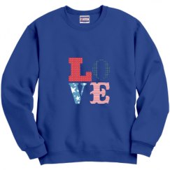 Unisex Film and Foil Crewneck Sweatshirt