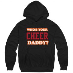 cheer daddy blk hoodie