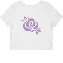 Ladies Slim Fit Crop Top Tee