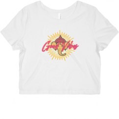 Ladies Slim Fit Crop Top Tee