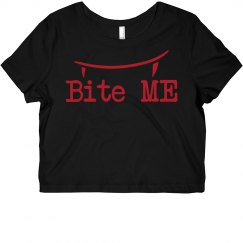 Bite me crop top