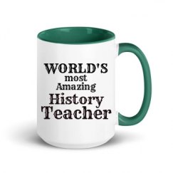 15oz Ceramic Mug with Color Inside