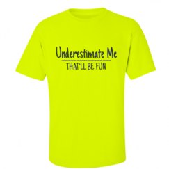 Unisex Ultra Cotton Safety Neon Crewneck Tee