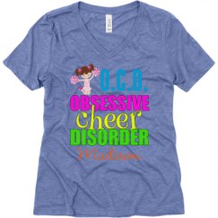 Ladies Relaxed Fit Super Soft Triblend V-Neck Tee