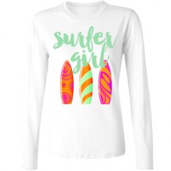 Ladies Relaxed Fit Basic Long Sleeve Tee