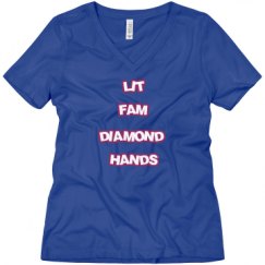 Ladies Relaxed Fit V-Neck Tee