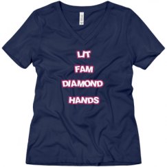 Ladies Relaxed Fit V-Neck Tee