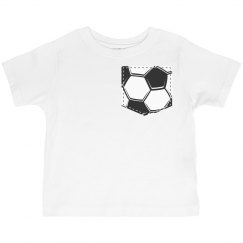 Soccer Faux Pocket Tee for Toddlers