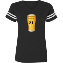 Ladies Relaxed Fit Vintage Sports Tee