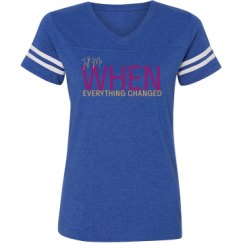 Ladies Relaxed Fit Vintage Sports Tee