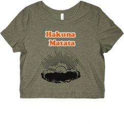 Ladies Slim Fit Crop Top Tee