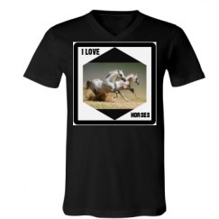 Unisex V-Neck Jersey Tee