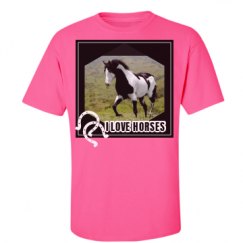 Unisex Ultra Cotton Safety Neon Crewneck Tee