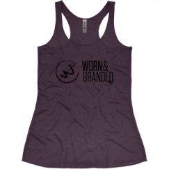 Ladies Slim Fit Super Soft Racerback Triblend Tank