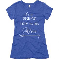 Ladies Slim Fit Super Soft Triblend Tee