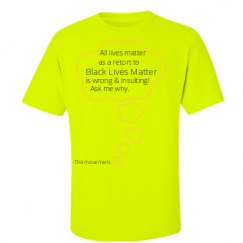 Unisex Ultra Cotton Safety Neon Crewneck Tee