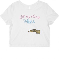 Ladies Slim Fit Crop Top Tee