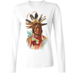 Ladies Relaxed Fit Basic Long Sleeve Tee