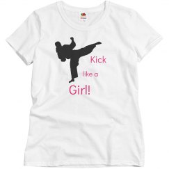Kick like a girl Tee