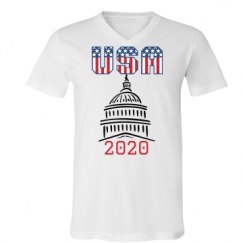 Unisex V-Neck Jersey Tee