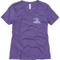Ladies Relaxed Fit Super Soft Triblend V-Neck Tee