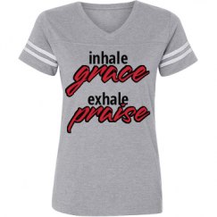 Ladies Relaxed Fit Vintage Sports Tee