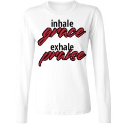 Ladies Relaxed Fit Basic Long Sleeve Tee