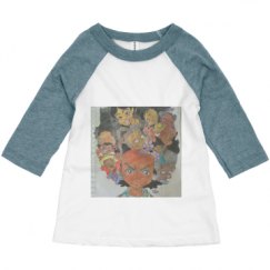Toddler 3/4 Sleeve Raglan Tee
