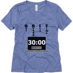 Ladies Relaxed Fit Super Soft Triblend V-Neck Tee