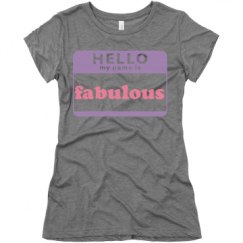 Ladies Slim Fit Super Soft Triblend Tee