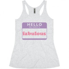 Ladies Slim Fit Super Soft Racerback Triblend Tank